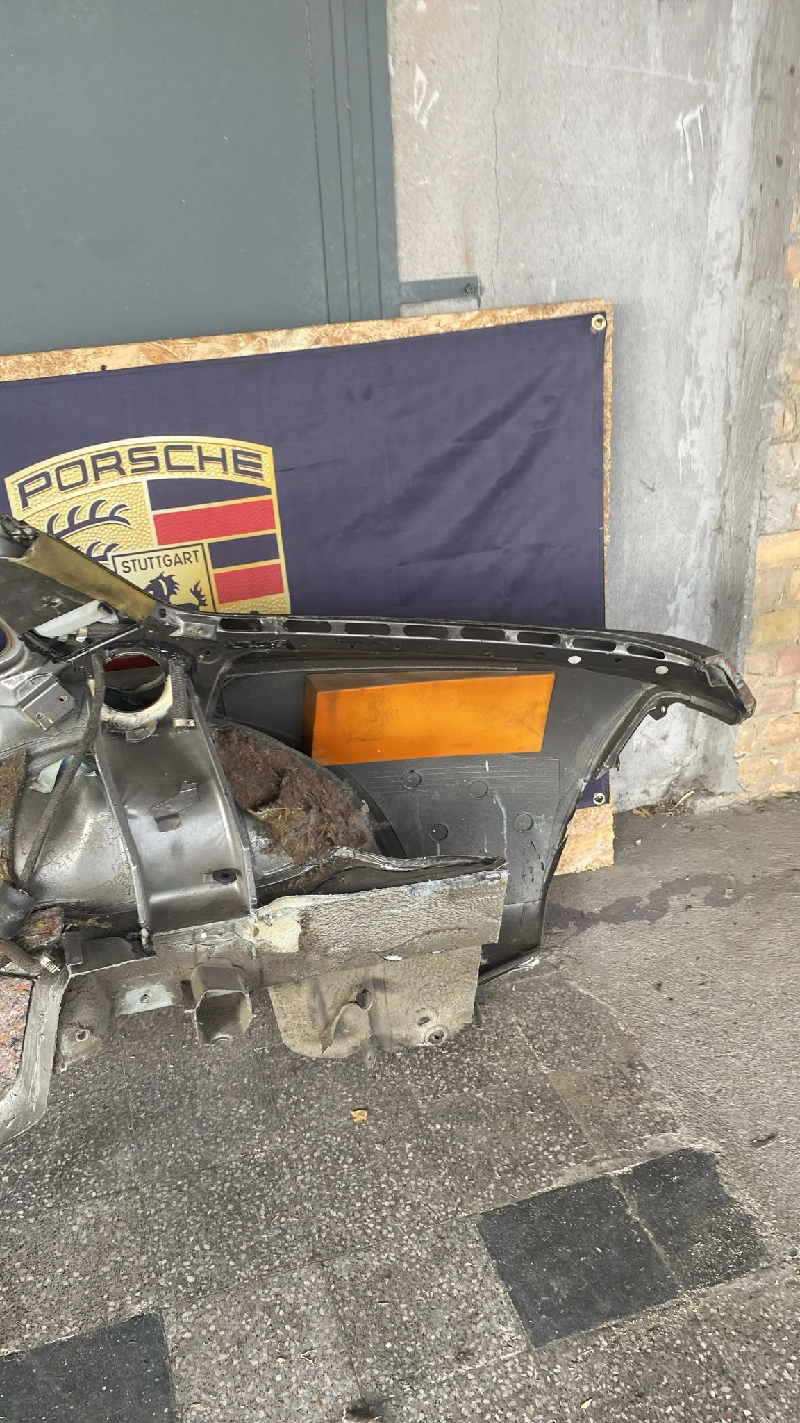 Porsche 944 Right side cut, rear fender with sill 94450390403, 94450361200 - Image 11