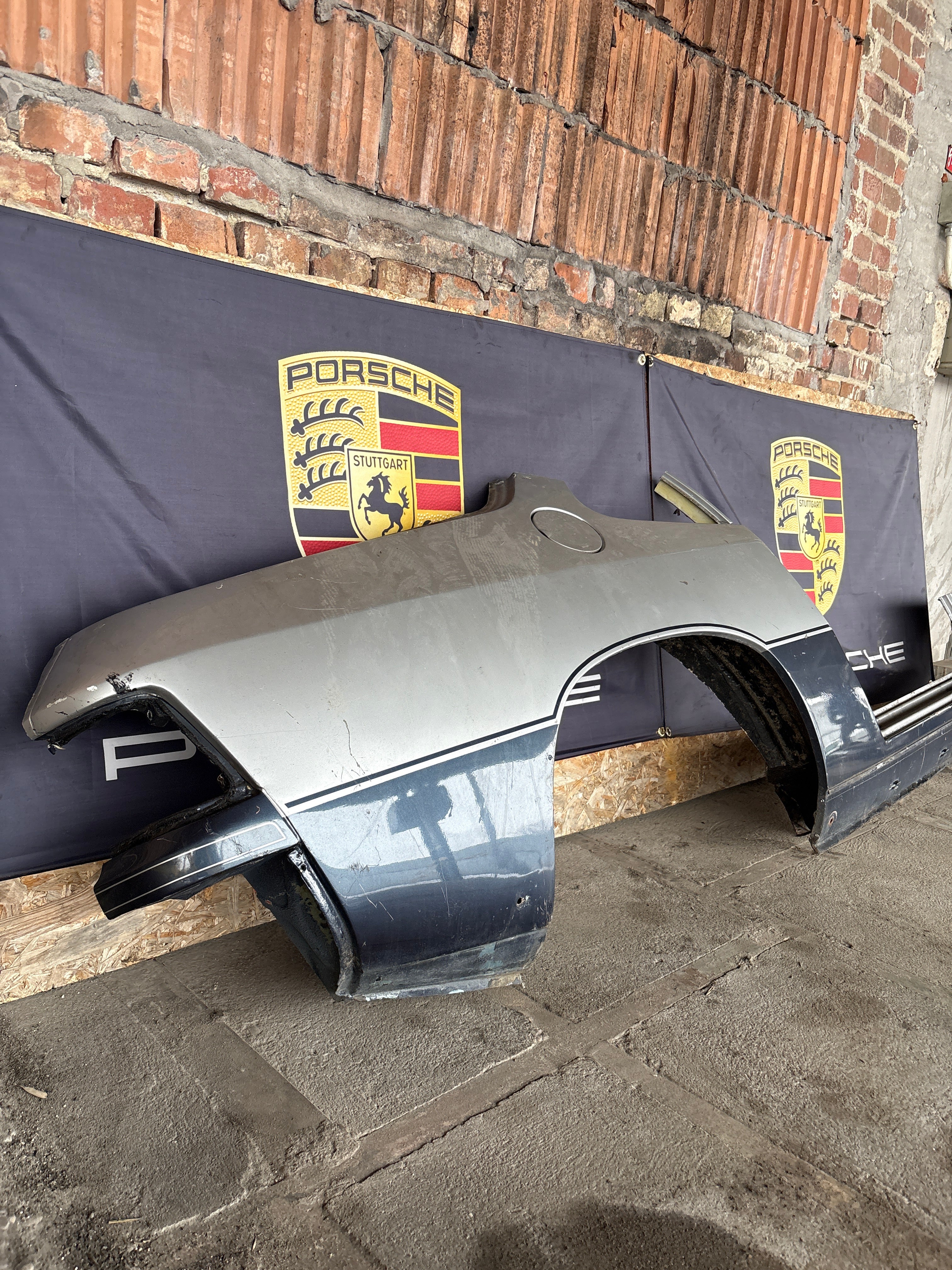 Porsche 944 Right side cut, rear fender with sill 94450390403, 94450361200 - Image 3