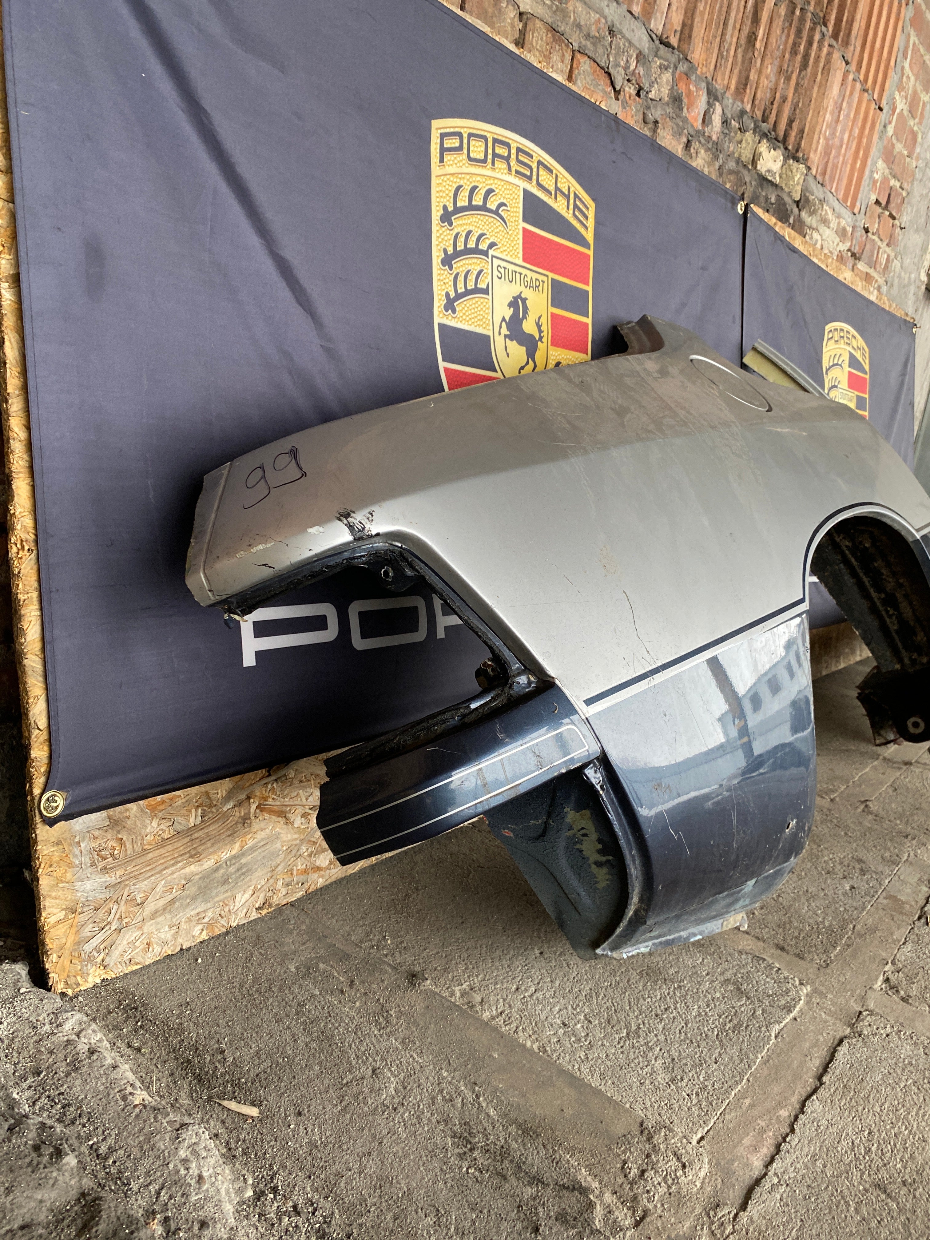 Porsche 944 Right side cut, rear fender with sill 94450390403, 94450361200 - Image 7