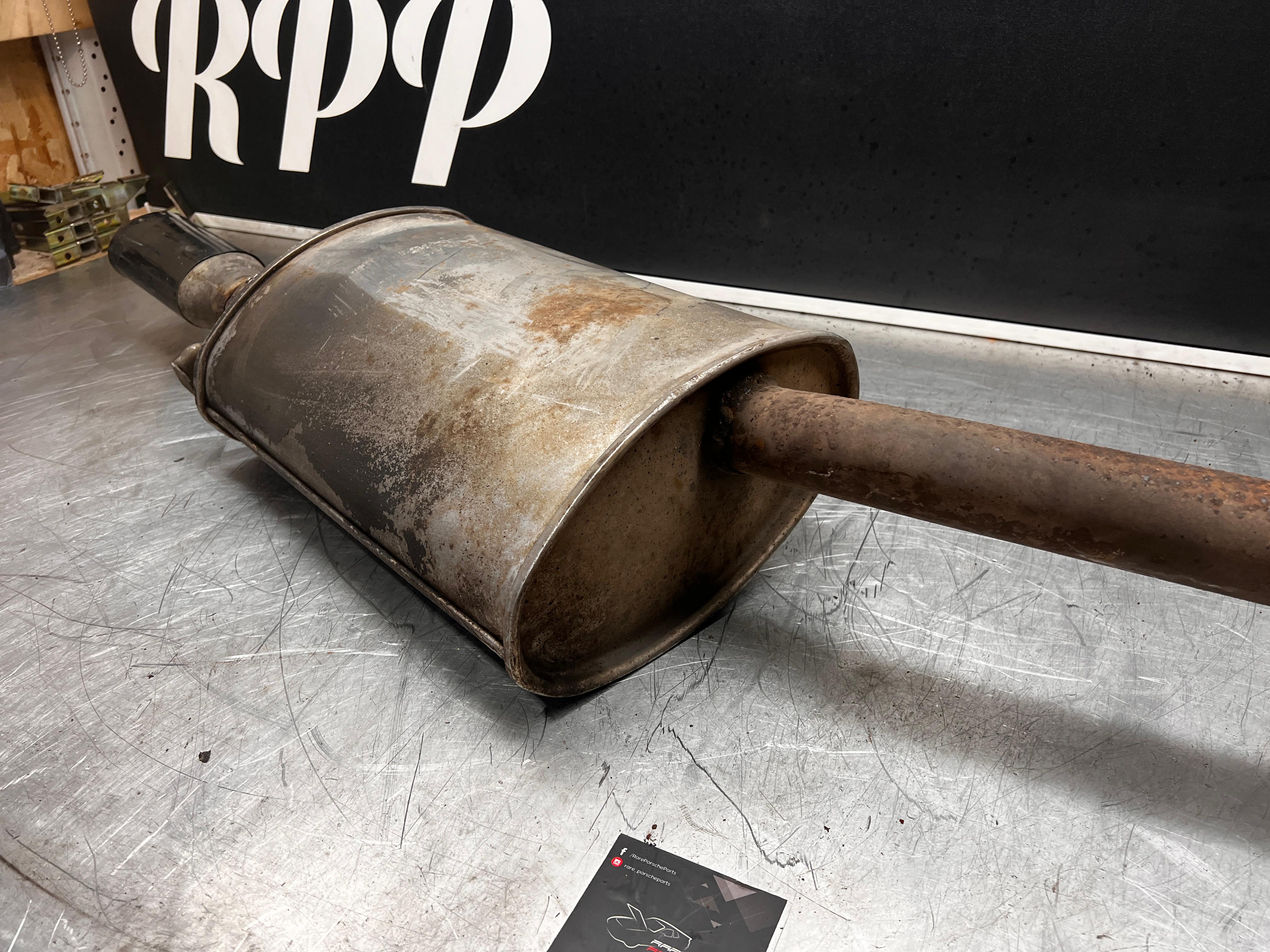 Porsche 944 S S2 genuine exhaust system rear muffler, used 94411104103 - Image 15