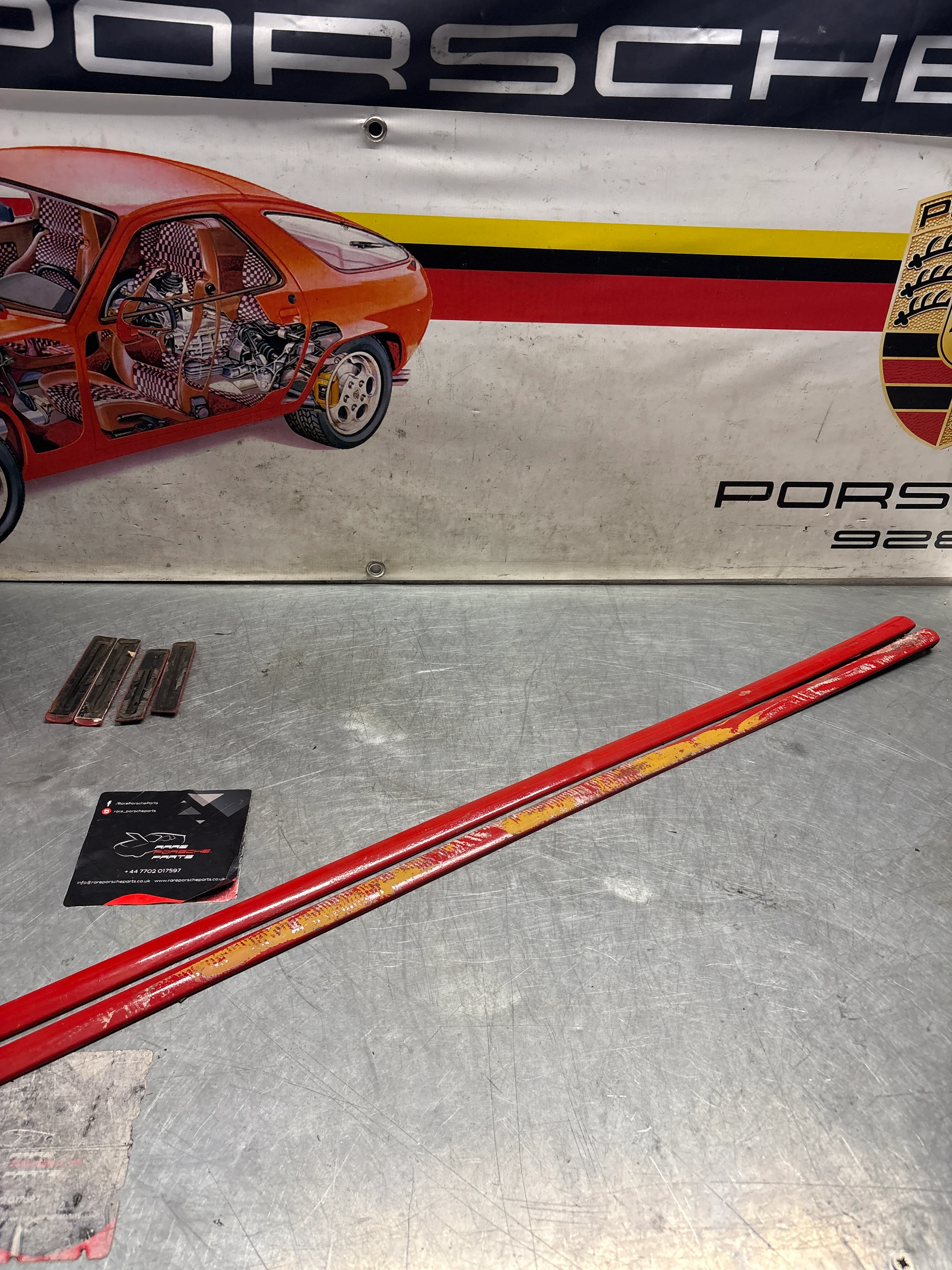 Porsche 944 set of door bump moulding trim, used 93155913700 / 93155913300 / 93155913400 / 93155914100 / 93155914200 - Image 11