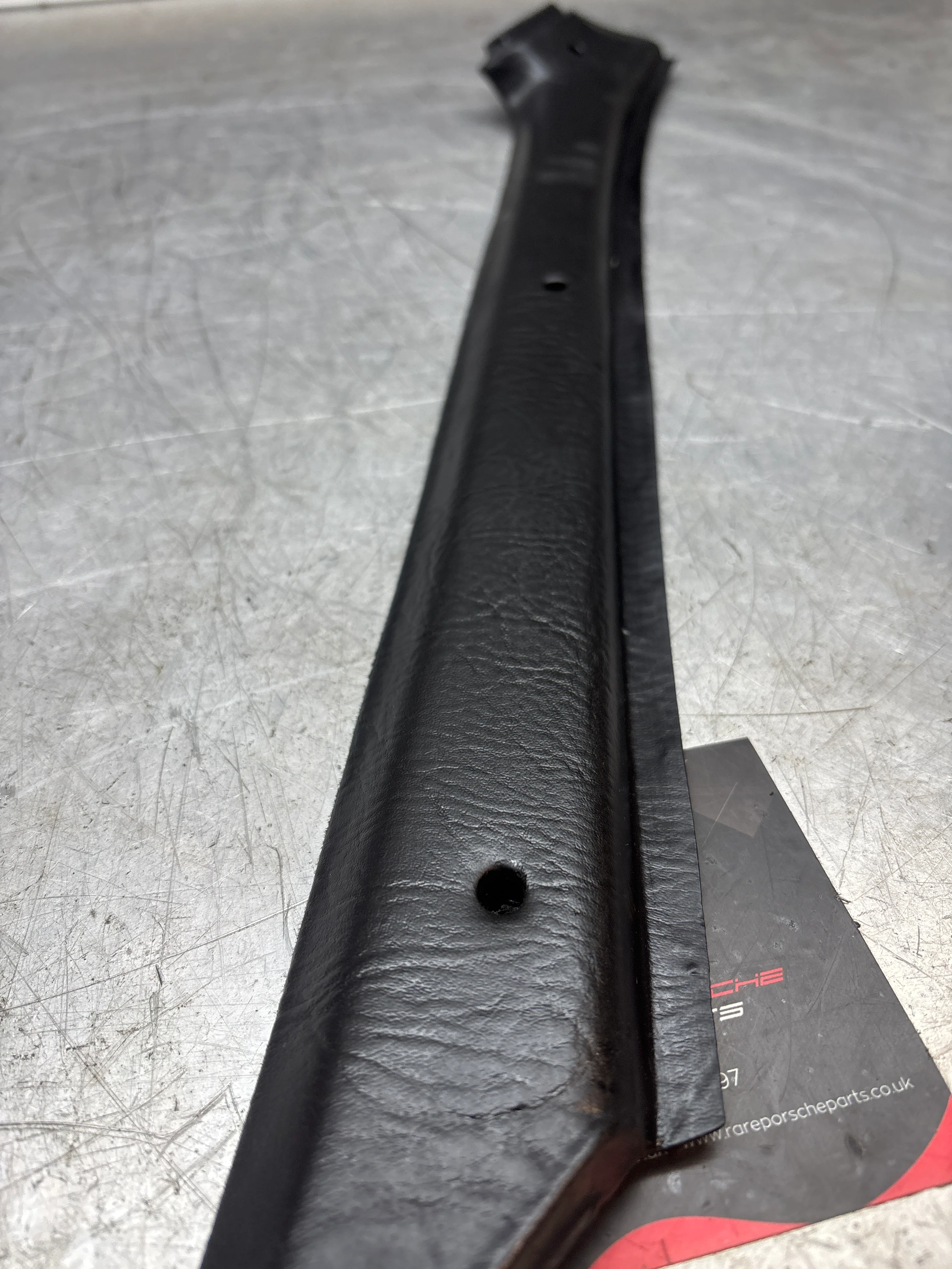 Porsche 944 square dash black A pillar cover, trim, right, used - Image 2