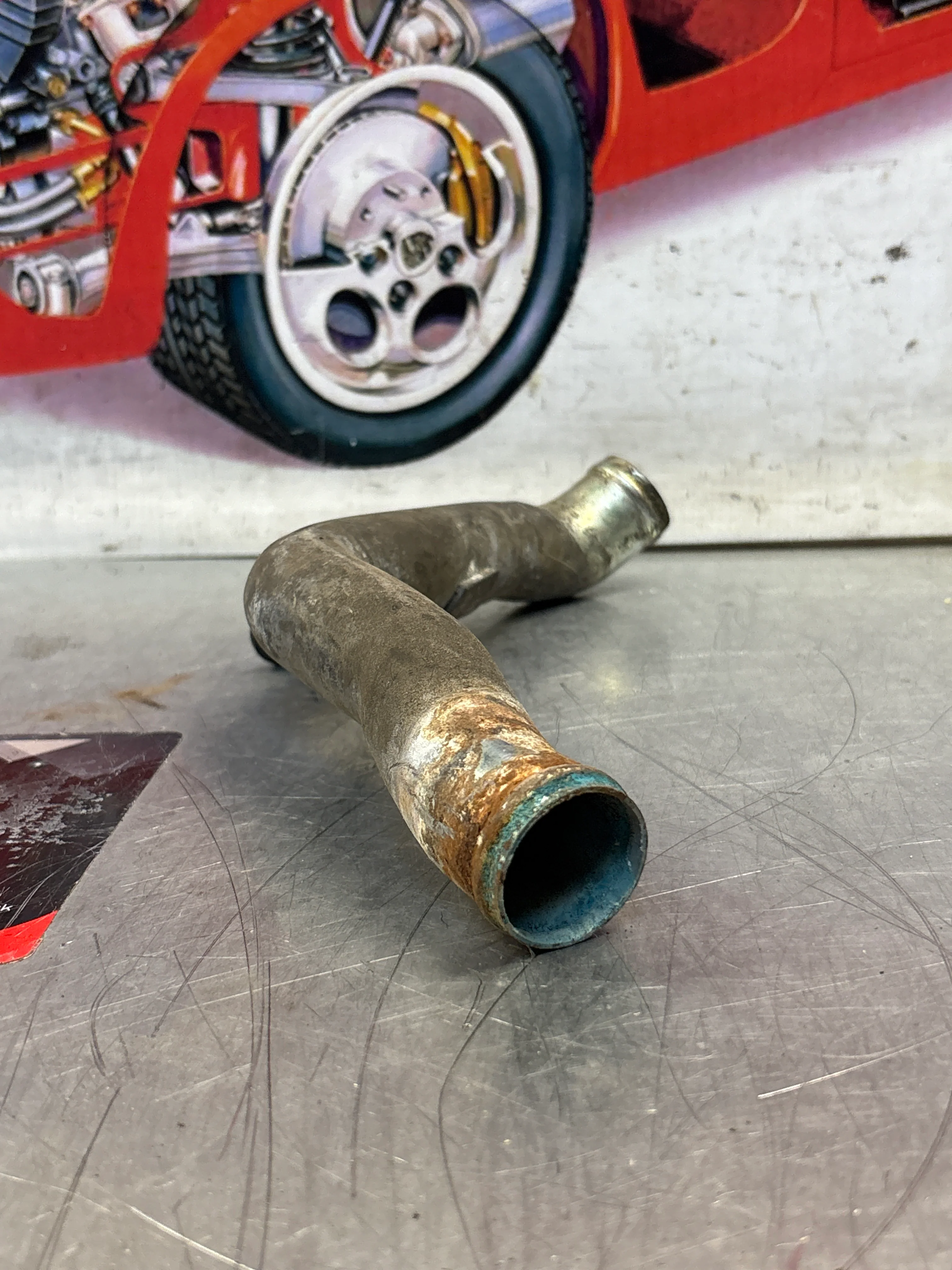 Porsche 944 Turbo 951 water pipe 95110609100, used - Image 5