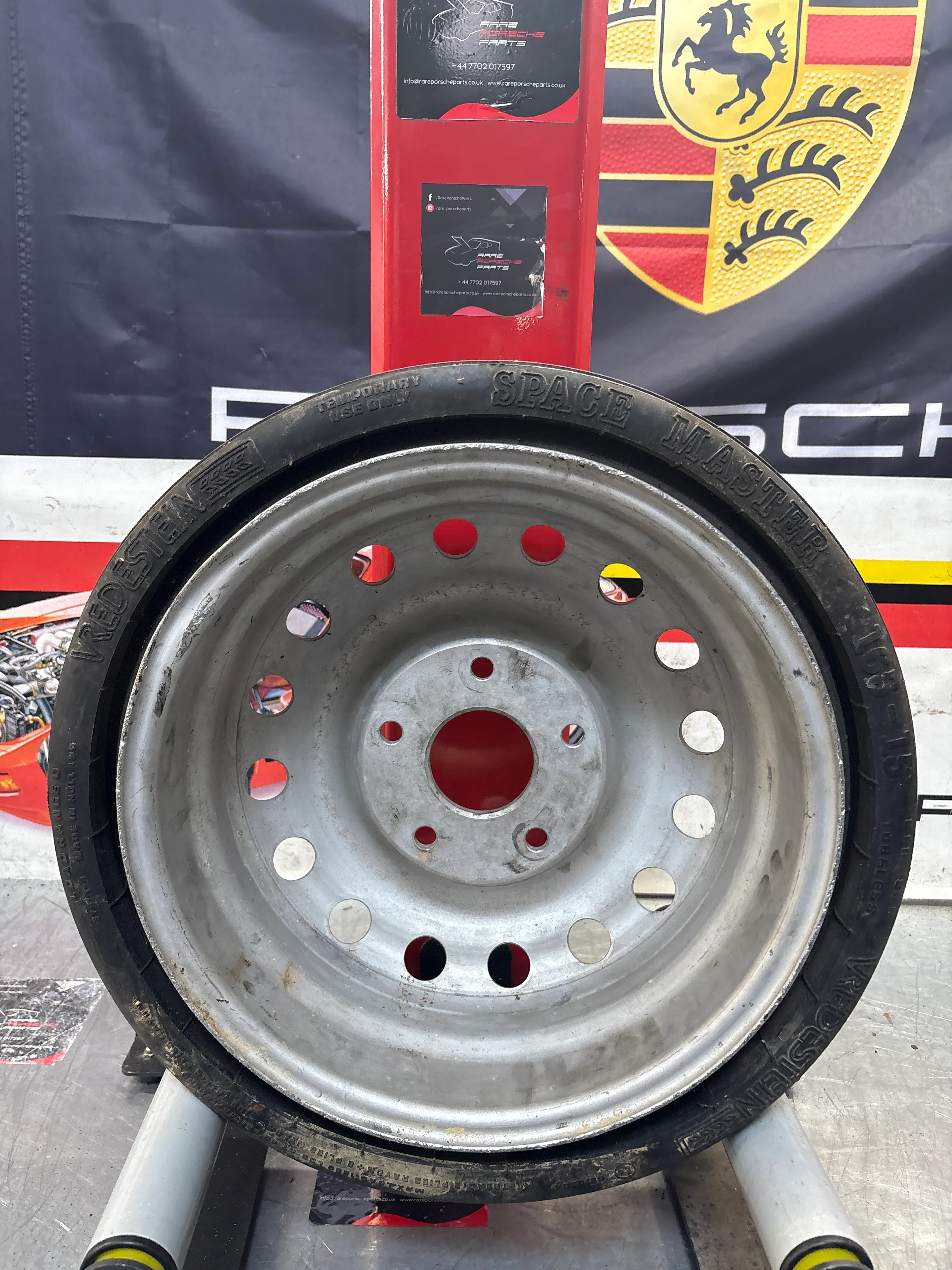 Porsche 944 Turbo alloy spare wheel with space saver tyre, used 95136213100 - Image 7