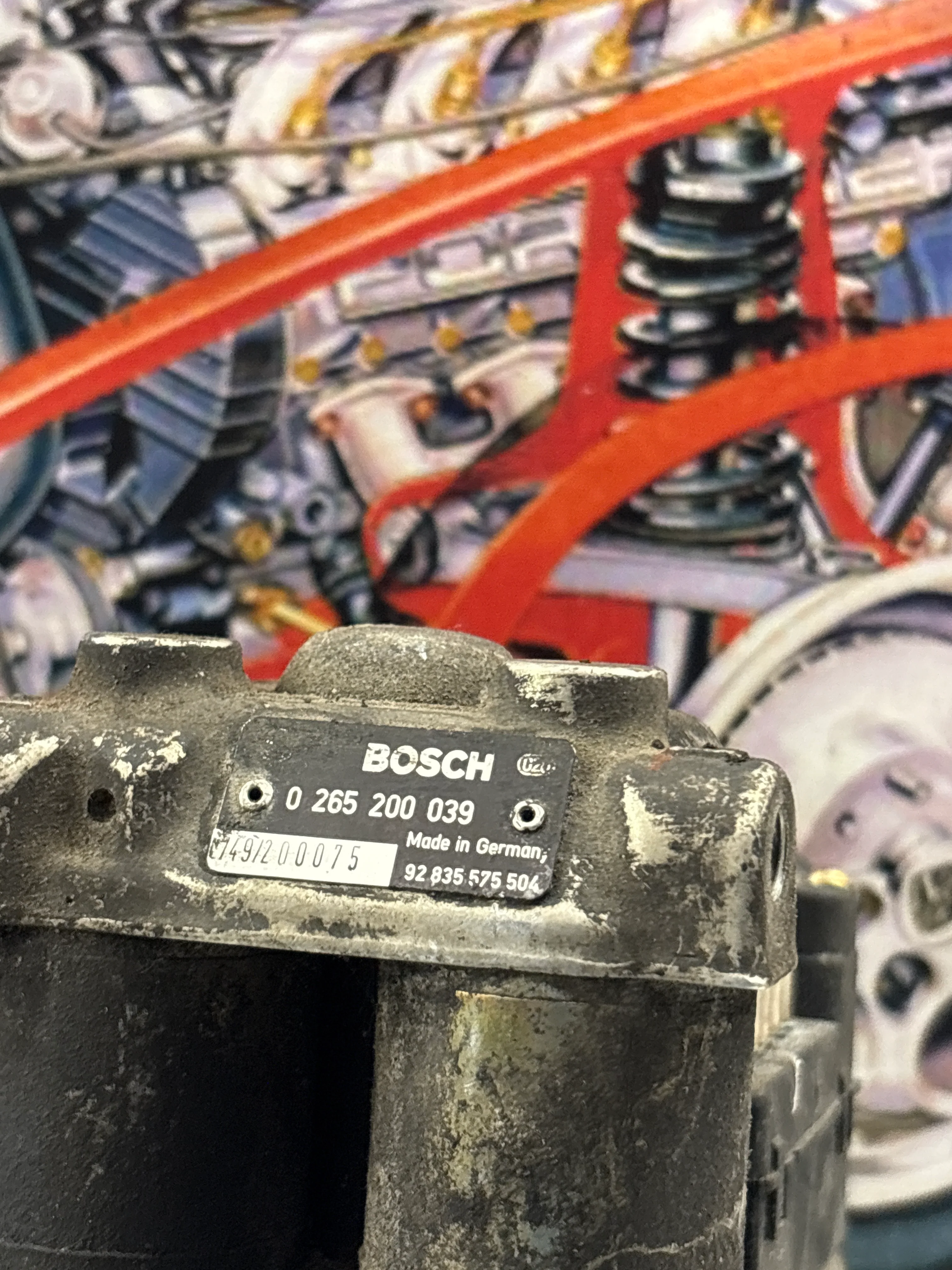 Porsche 928 S4 Bosch ABS pump, used 0265200039 / 92835575504 - Image 6