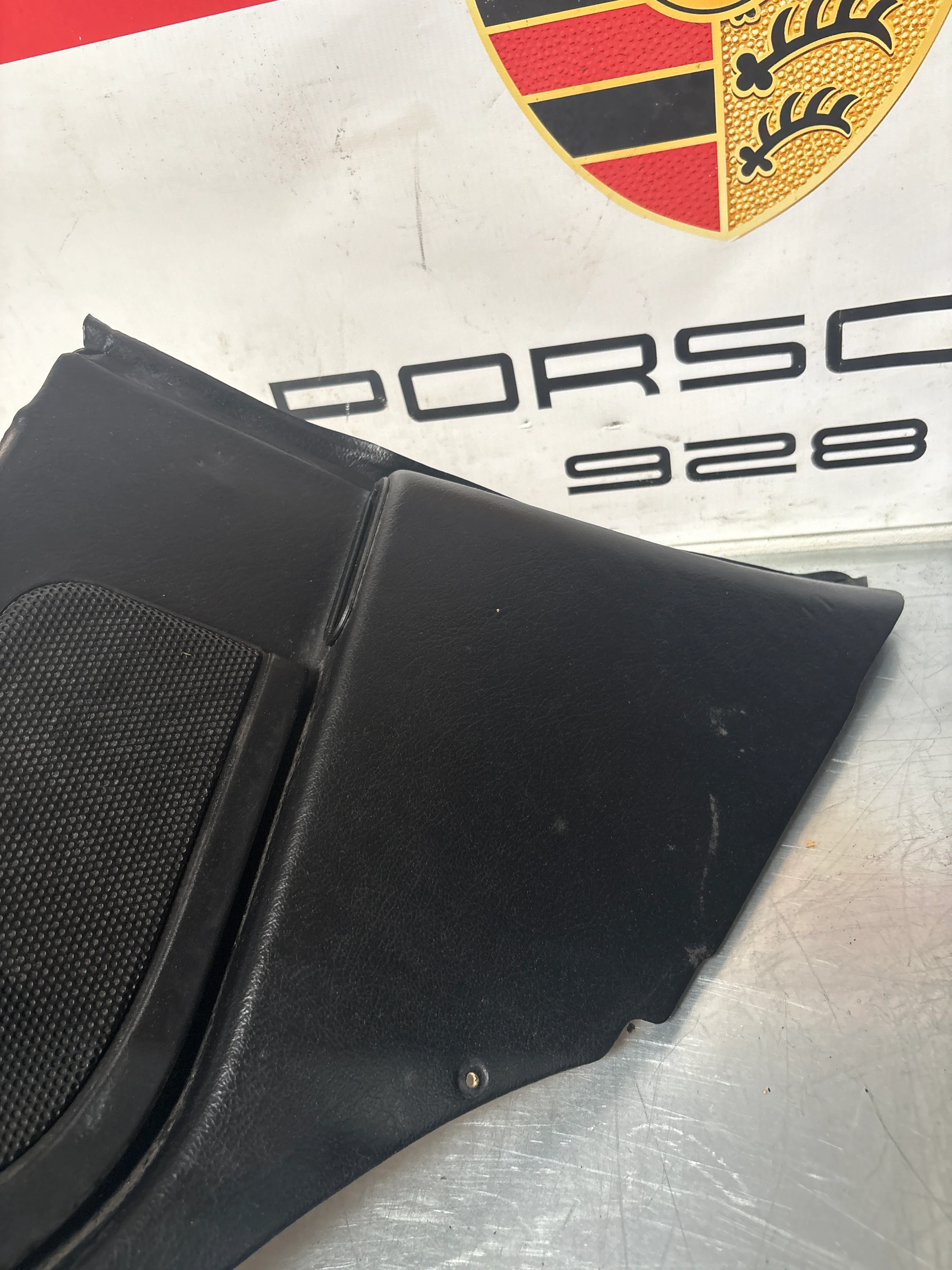 Porsche 944 Turbo S2 Black rear interior C Post trims/cards with M490 sound package, used 94455502113 / 94455502213 - Image 14