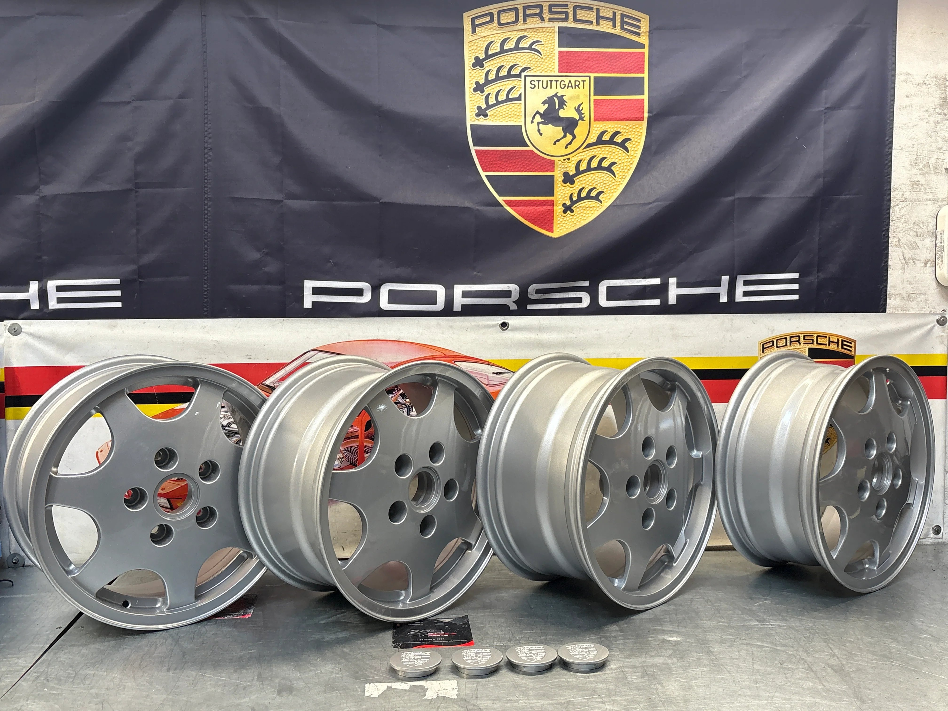 Porsche 964 944 D90 set of wheel, refurbished 94436211401 / 94436211601 - Image 10
