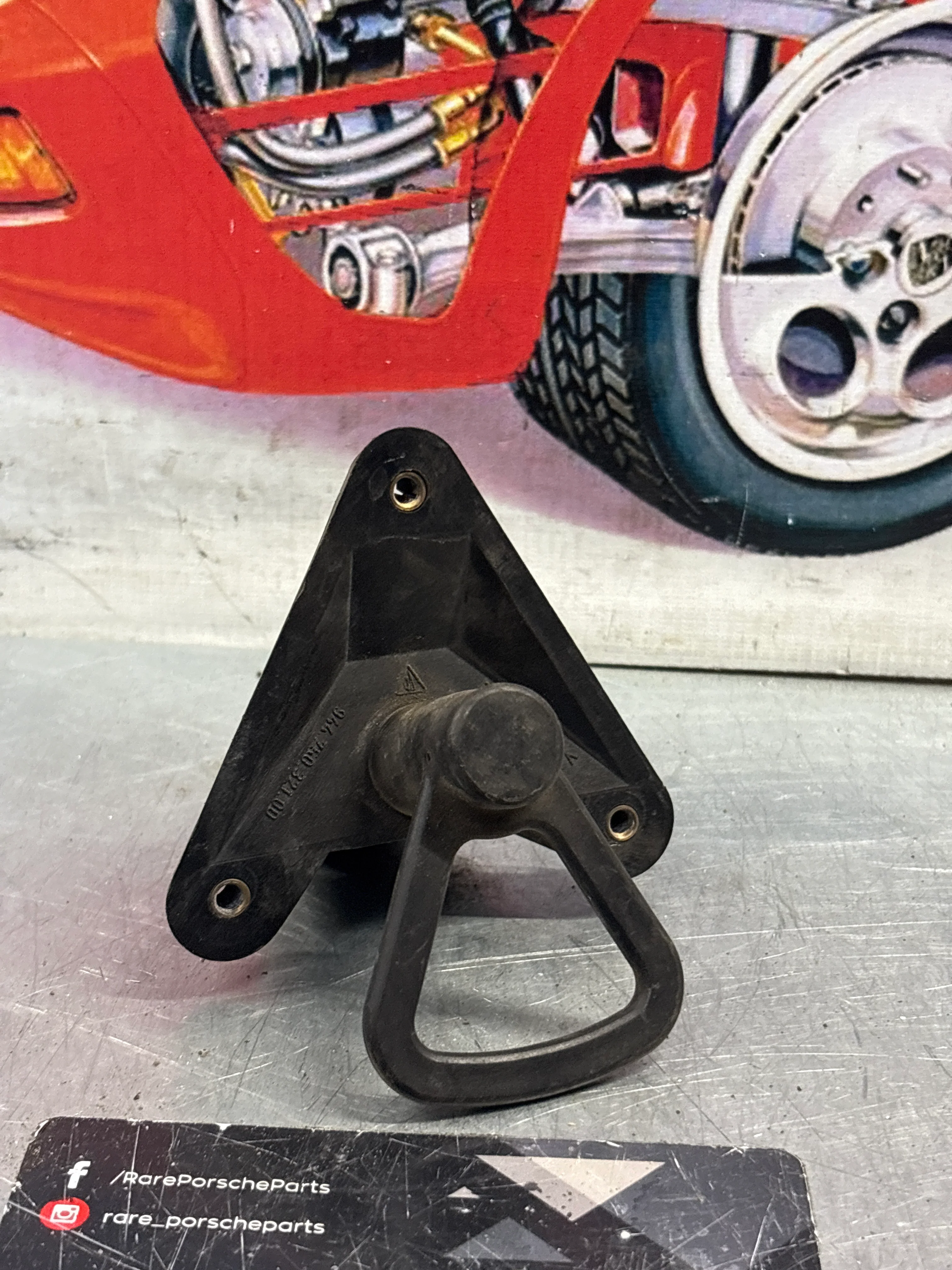 Porsche 968 headlight release frame, used 94475032100 - Image 3