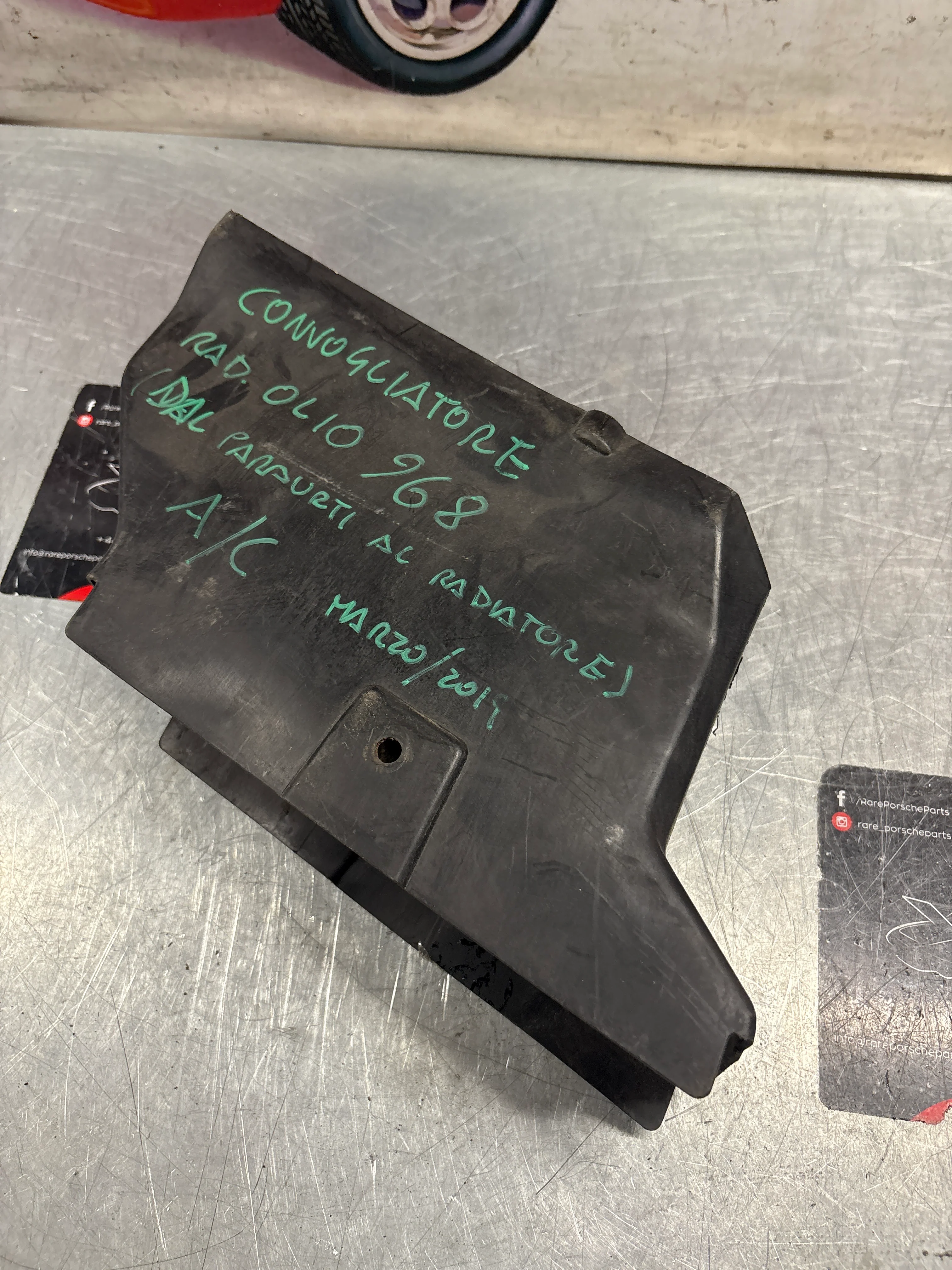 Porsche 968 Oil cooler air duct, used 94420731102 - Image 5