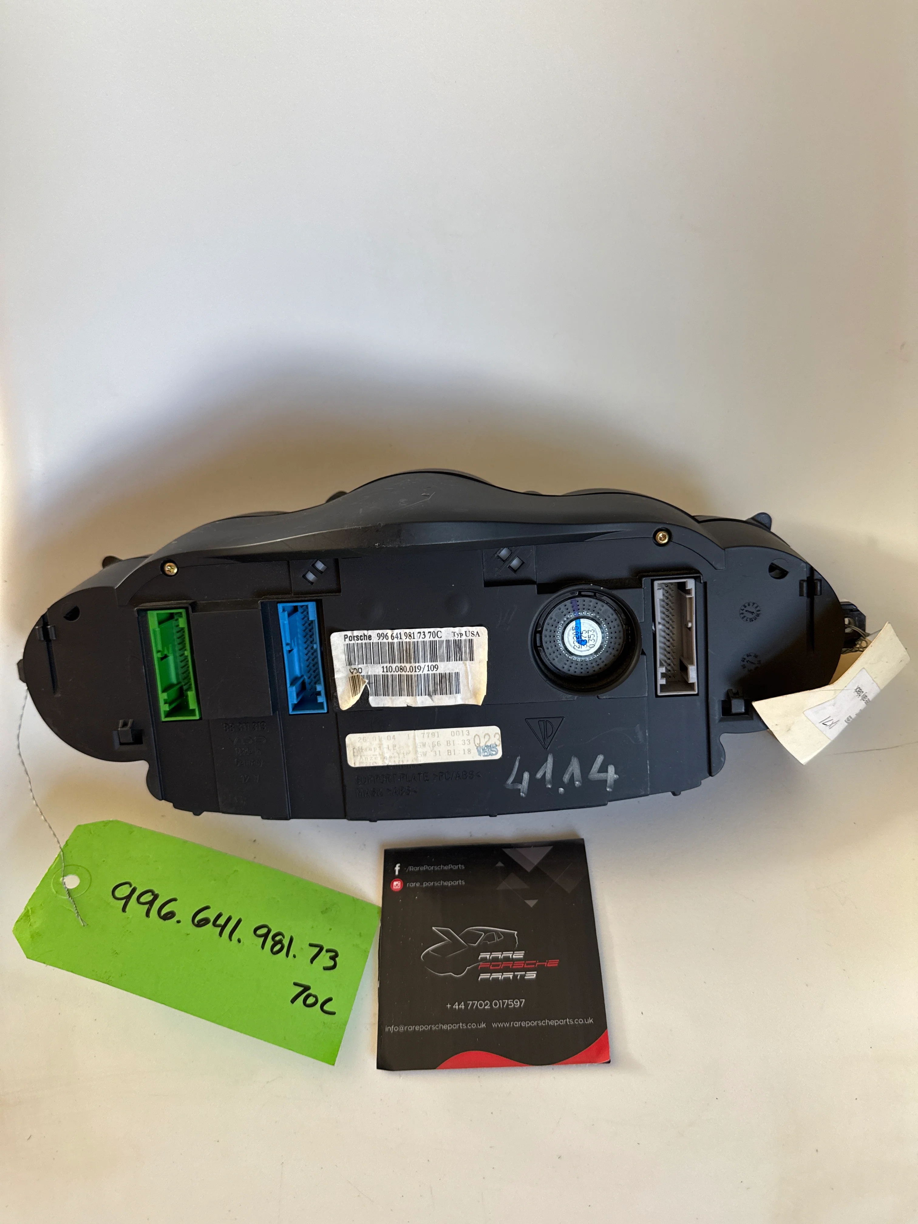 Porsche Boxter 996 Instrument Cluster, unknown mileage 9966419817370C used - Image 2