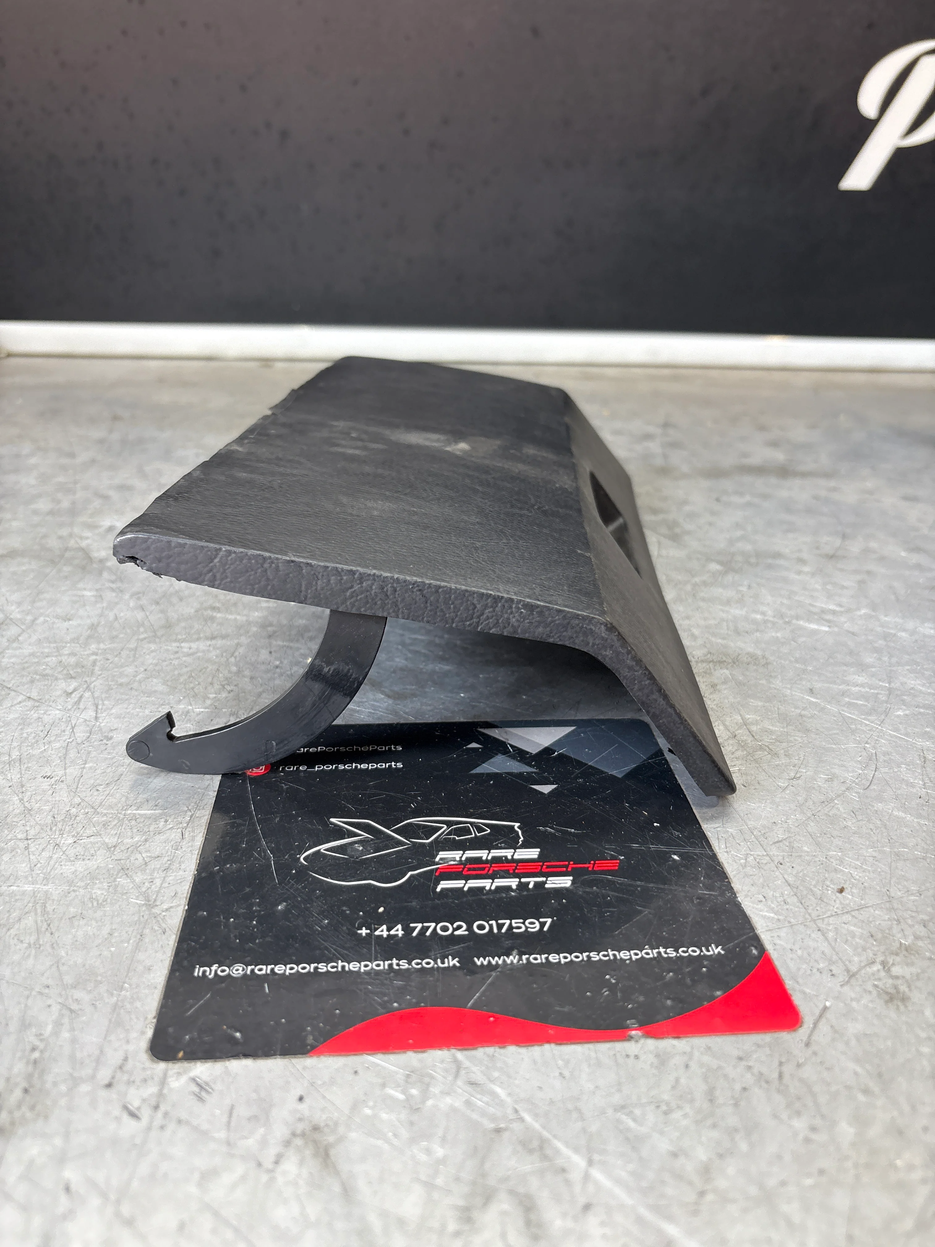 Porsche 924 944 Black glovebox lid, used 477857123 - Image 2