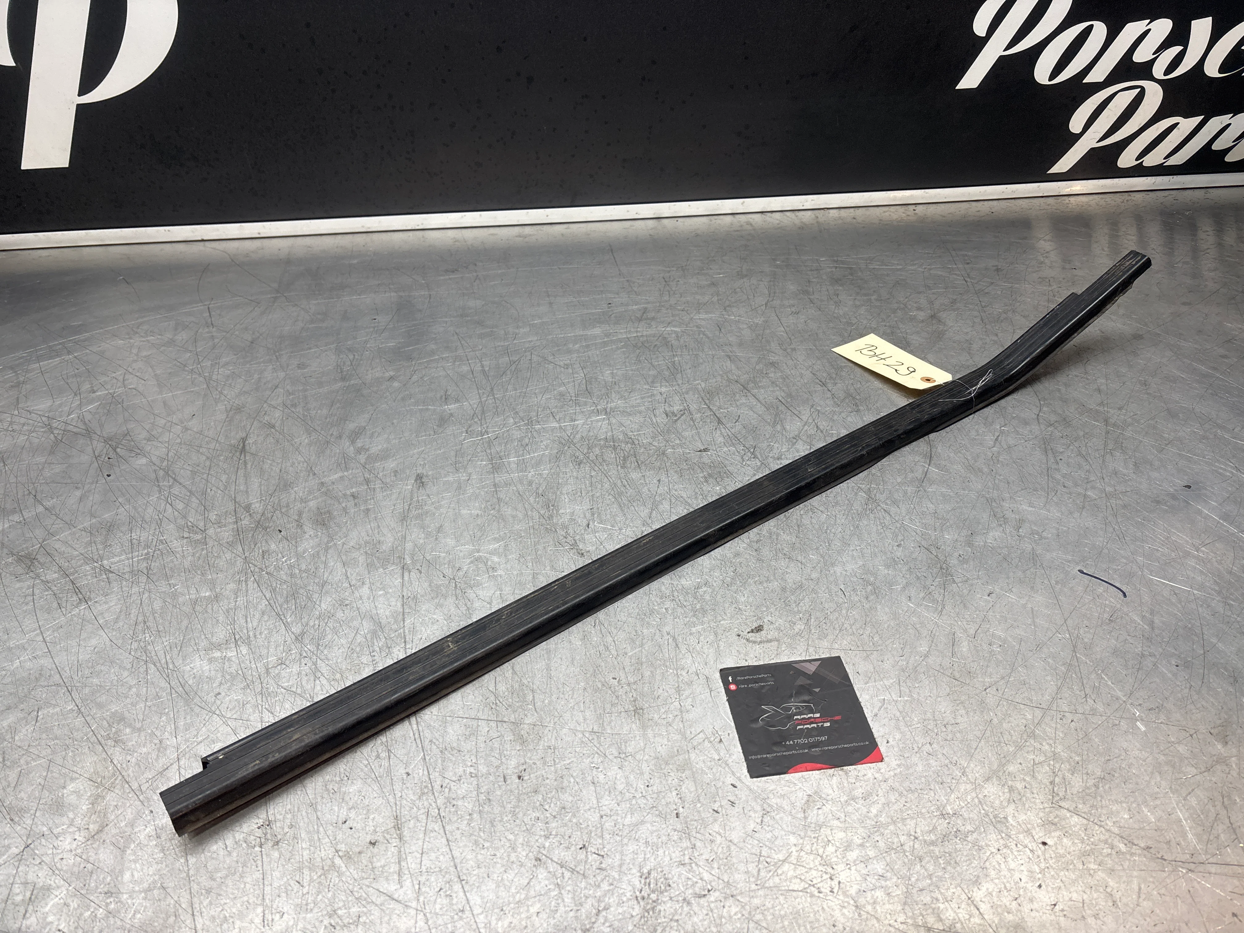 Porsche early 924/944 right sill trim, used 477853658A