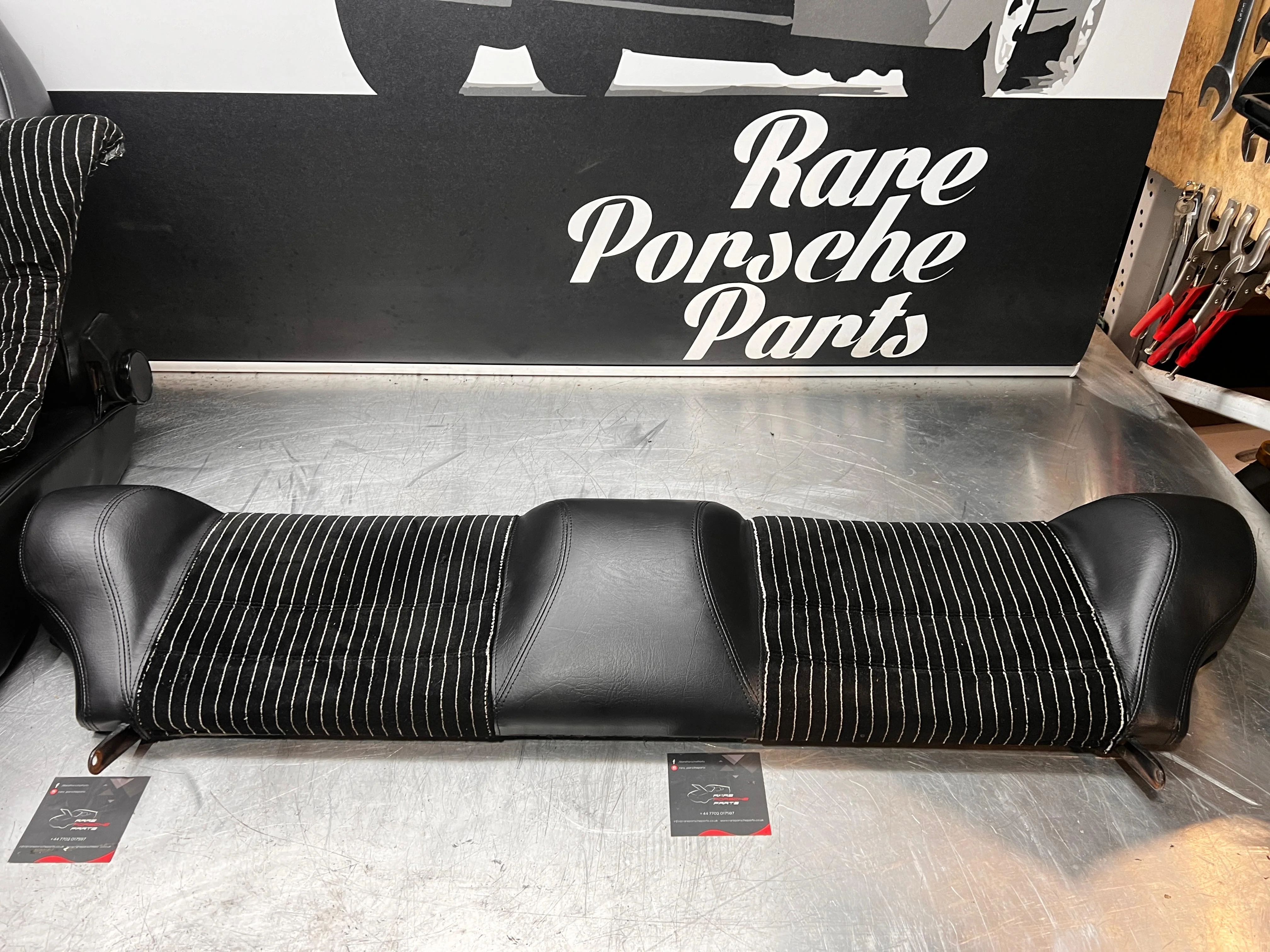 Porsche 924 944 set of seats, pinstripe, refurbished, rear seats, front seats - Image 4