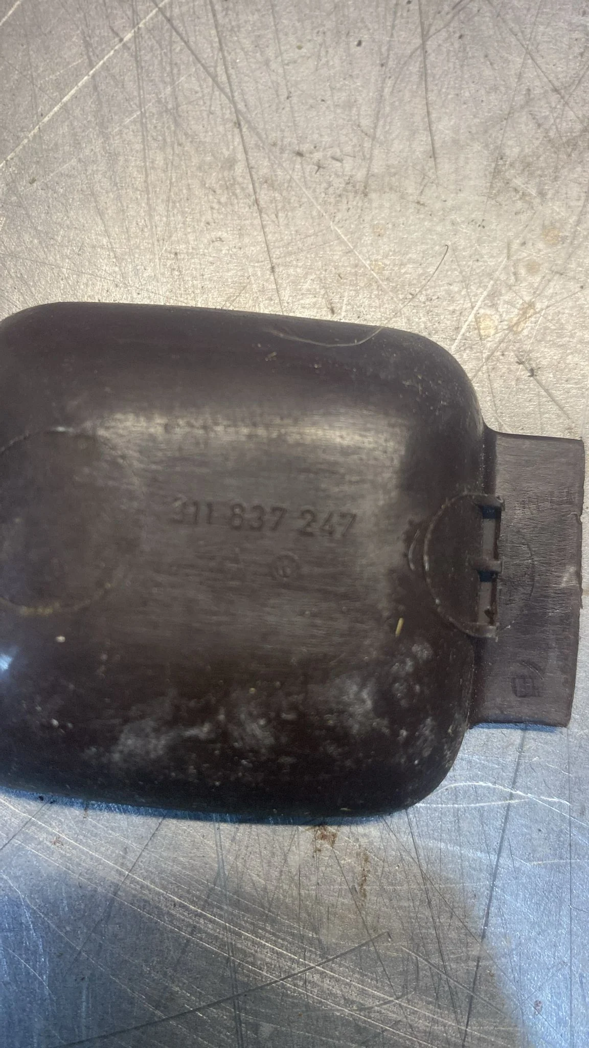 VW Door Release Handle Shell, brown, used 311837247 - Image 6